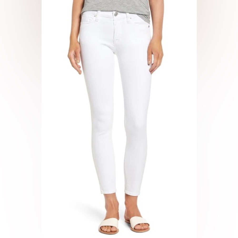 Hudson Nico Ankle Skinny Jean White Size 27